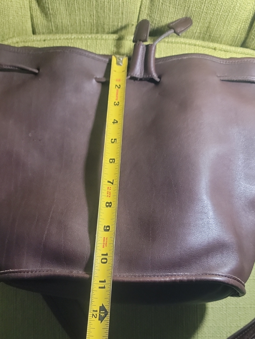 Vintage Coach Brown Leather Drawstring Bucket Bag - Picture 13 of 16